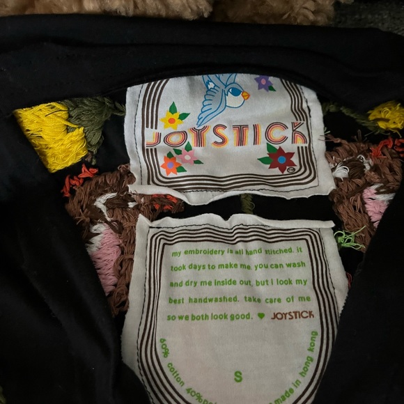 Johnny Was Joystick Hand Stitched Floral Embroidered Long Sleeve Bell Sleeve Top - Picture 2 of 4